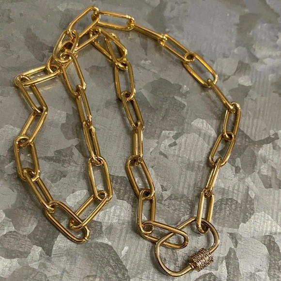 Gold Link Chain Necklace - Picture 4 of 4